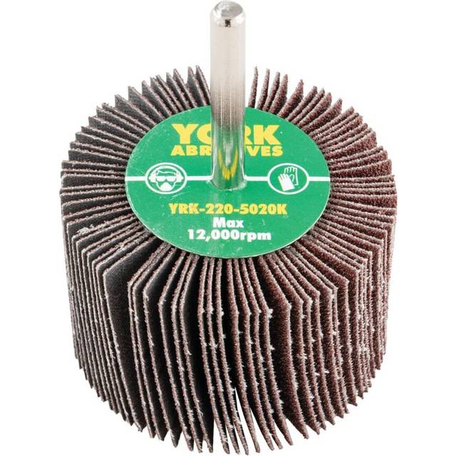 York 60X40MM Al/Ox Flap Wheel P80-6MM Shank