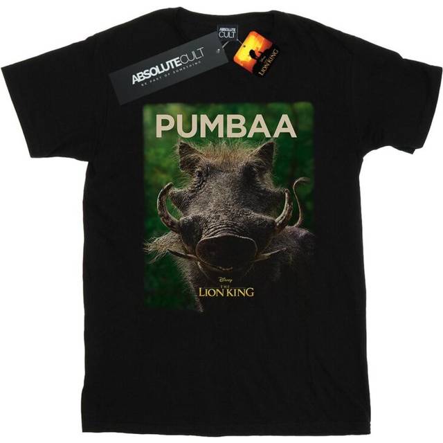 The Lion King Movie Pumbaa Poster T-Shirt - Black