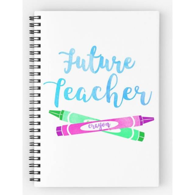 Spiral Notebook Future Teacher A5 120 Pages