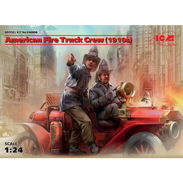 ICM24006 - ICM 1:24 - American Fire Truck Crew (1910's) 2 Figs