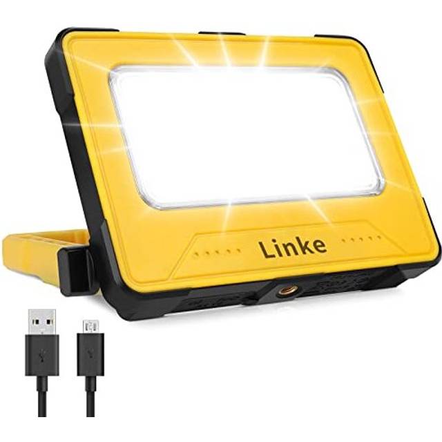 Rechargeable Work Light 30W Super Bright Camping Lights with 10000mAh Battery Led Portable Floodlight with Magnetic USB Solar Emergency Led Lantern