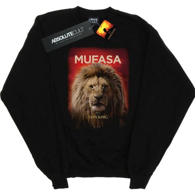 Disney Mens The Lion King Movie Mufasa Poster Sweatshirt XXL black