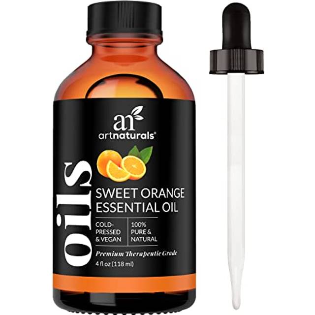 artnaturals Sweet Orange Essential Oil (4.0 Fl Oz / 118ml)- 100% Pure Undiluted Citrus Oil - Glass Bottle w/Dropper