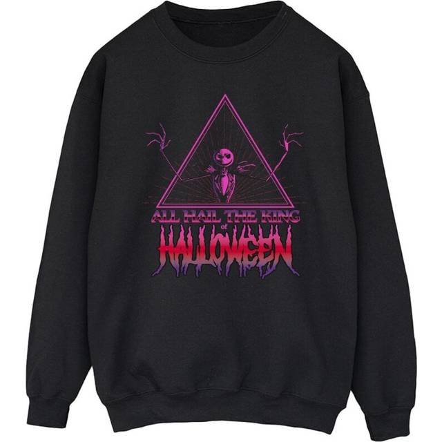 Disney Mens The Nightmare Before Christmas Halloween King Sweatshirt XL black