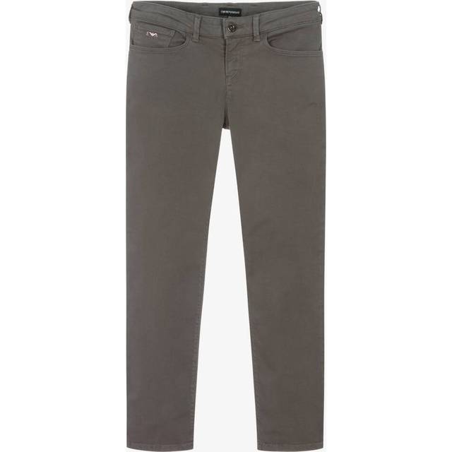 Emporio Armani Teen Boys Grey Cotton Slim Jeans - 16 year