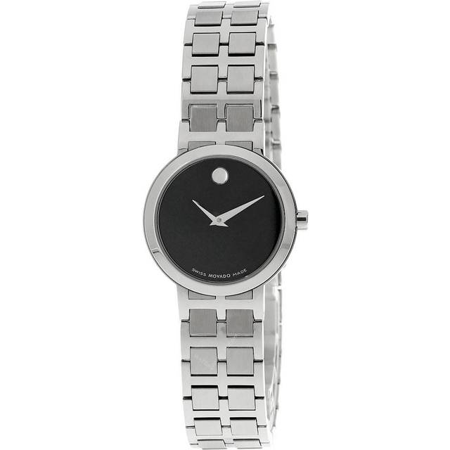 MOVADO Museum 25MM QTZ Stainless Steel Black Dial Women's Watch 0605743 - 25 mm