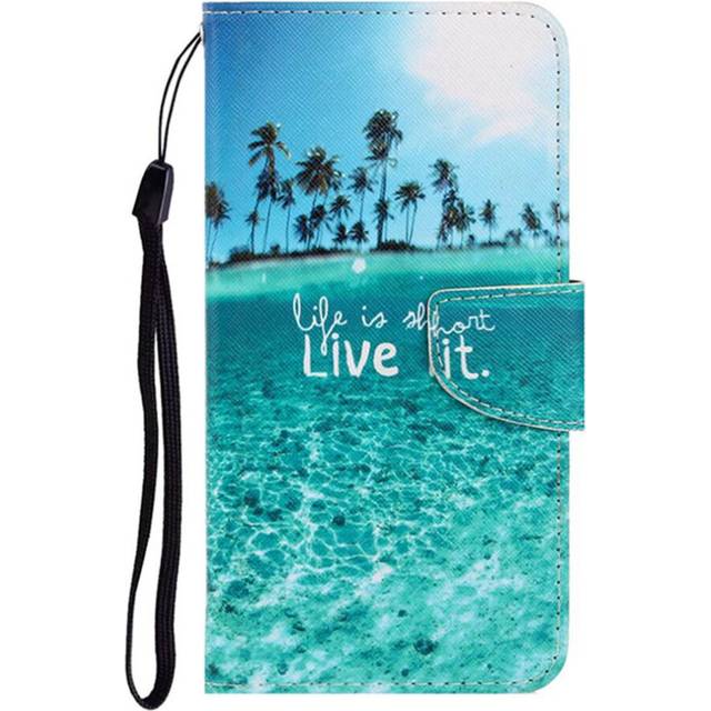 Pu Leather Painted Flip Case For Samsung Galaxy A41 Book Style Phone Case For Samsung Galaxy A41 Wallet Cover