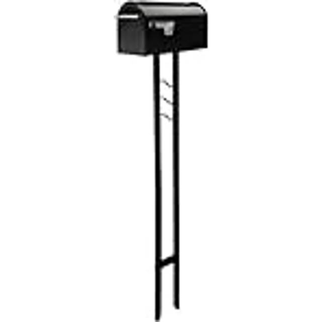 Architectural Mailboxes Franklin Galvanized Steel Mailbox and Post Kit  FM11KITEC  Black  Medium Capacity