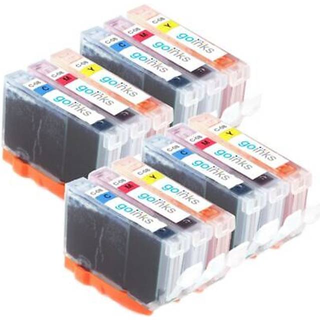 6 c/m/y ink cartridges for canon pixma ip3300 ip5200 ix4000 mp530 mp800r mp970