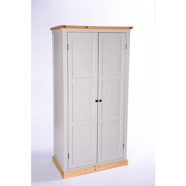 Engen 2 Door Wardrobe - Waxed (185cm H X 90cm W X 55cm D)
