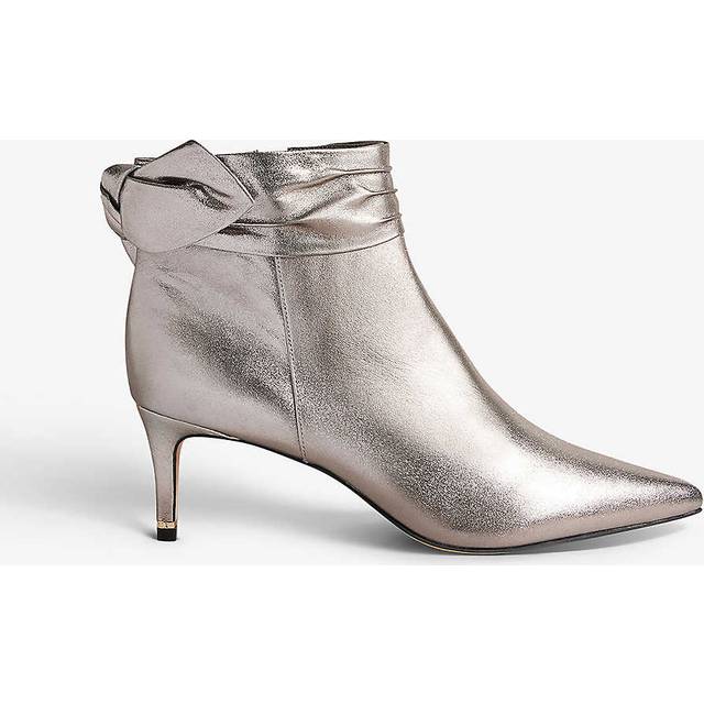 Ted Baker Yona Womens Silver Ankle Boots Suede - Size UK 5