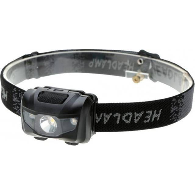 2Pcs Super Lightweight Camping Hiking Mini Bright LED Head Light Torch Lamp - Black