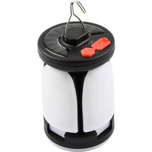High Power Solar LED Camping Lantern Rechargeable Emergency Power Bank Foldable Light
