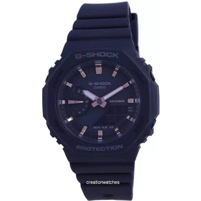 Refurbished Casio G-Shock Analog Digital Resin Strap Black Dial Quartz GMA-S2100-1A 200M Women&#39;s Watch