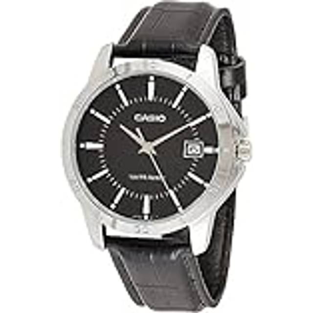 CASIO Quartz Limited Edition Waterproof Mens Black Analog MTP-V004L-1A - Free