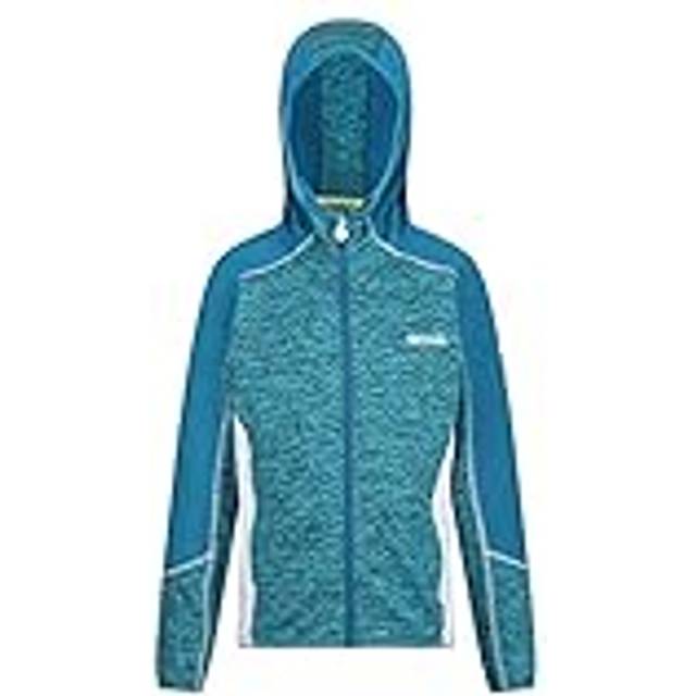 Regatta Dissolver Iii Junior stickad effekt fleece med huva och utdragbara innerdelar stretch fleece för barn