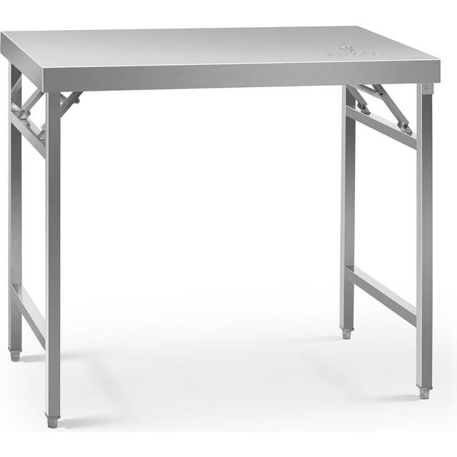 Stainless Steel Folding Work Table Portable Worktop Catering 60x100cm 200kg
