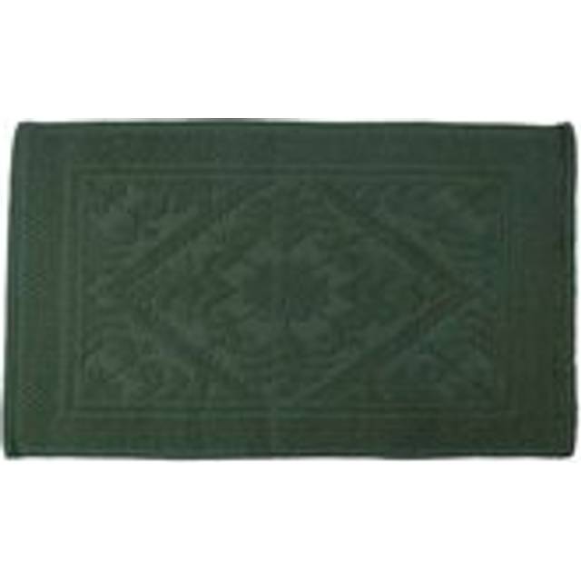 Allure Country House Jacquard Cotton Bath Mat - Dark Green, Green