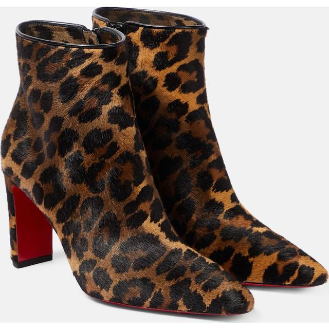 Christian Louboutin Suprabooty 85 leopard-print ankle boots - brown (UK 2)