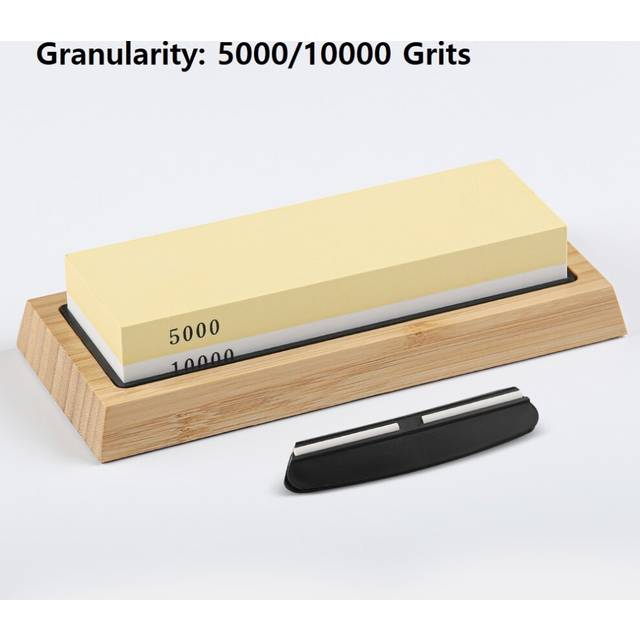 (a-5000 10000 bamboo) Professional Knife Sharpener Whetstone Sharpening Stones Grinding Stone Water Stone Kitchen Tool Grit 240-10000 Double-sided