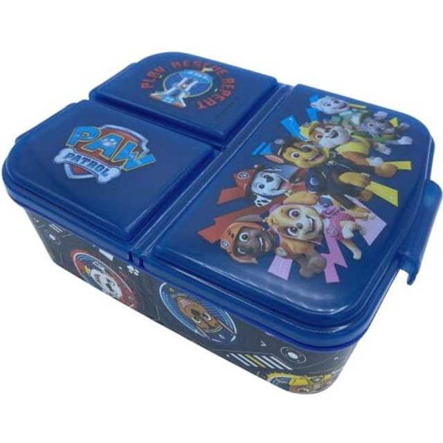 Stor Paw Patrol lunchlåda – smörgåslåda för barn – 3 fack – perfekt storlek för att packa varma eller kalla mellanmål för skola och resor, BPA-fri