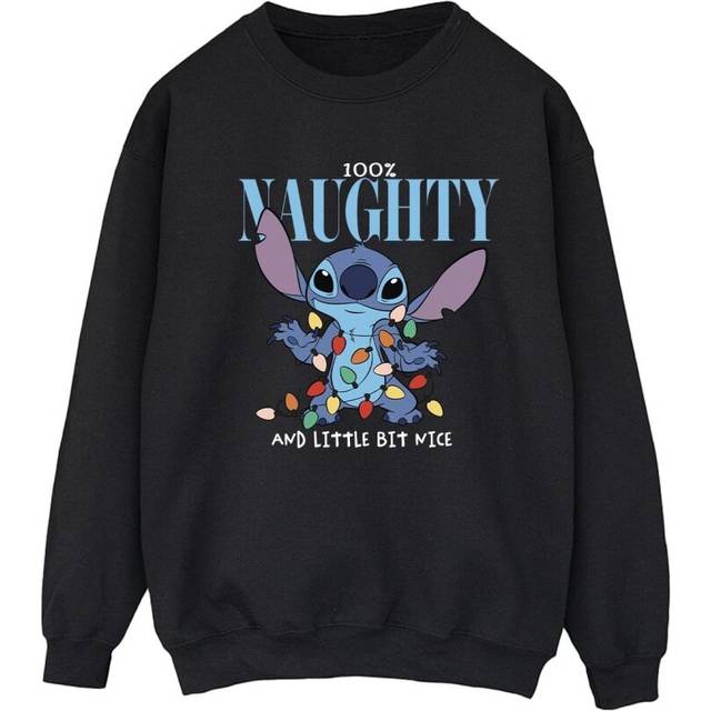 Lilo & Stitch Naughty & Nice Sweatshirt - Black