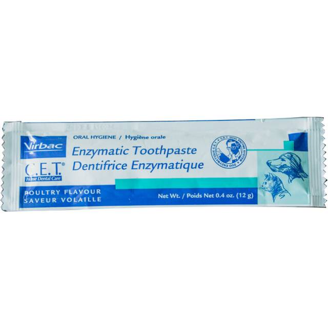 Virbac Enzymatic Dental Toothpaste for Cats & Dogs 12g - Poultry Trial Size Tube