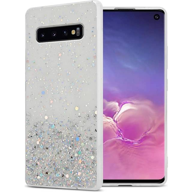 Case for samsung galaxy s10 4g protection cover tpu silicone glitter