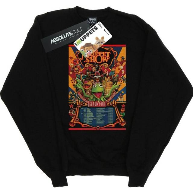 Disney Mens The Muppets The Muppet Show Poster Sweatshirt XXL black