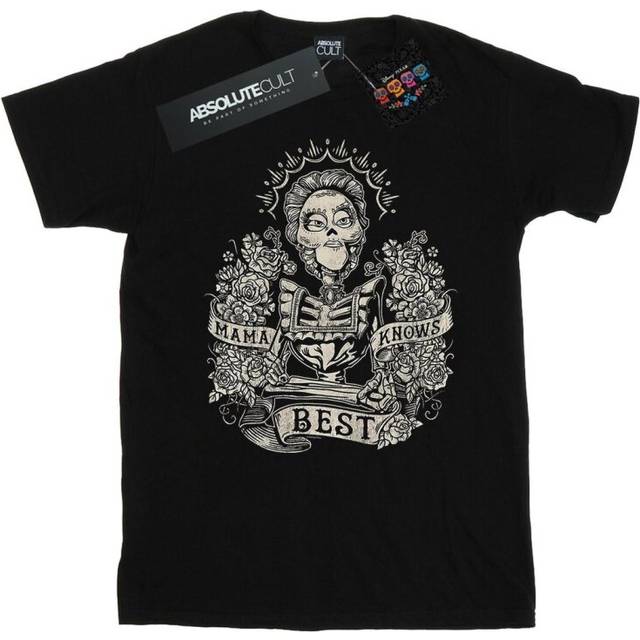 (XXL, Black) Disney Mens Coco Mama Knows Best T-Shirt