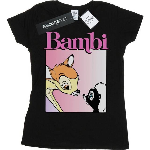 Bambi Nice To Meet You Cotton T-Shirt - Black - L