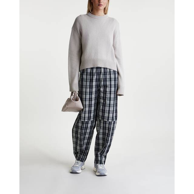GANNI Black Curve Trousers - 099 Black - DK 44