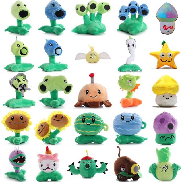 1pcs Plants vs Zombies Plants Plush Stuffed Toys 13-20cm PVZ Peashooter Chomper SunFlower Plush Toy Doll Gifts for Children Kids