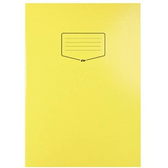 Silvine Tough Shell Exercise Book A4+ Yellow (Pack of 25) EX154