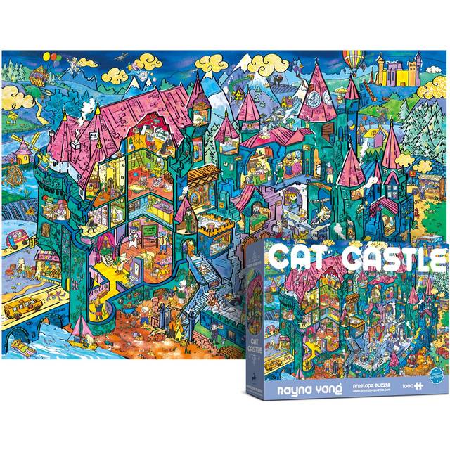Antelope - 1000 Piece Puzzle for Adults  Cat Castle Jigsaw Puzzles 1000 Pieces  High Resolution  Matte Finish  Smooth Edging  No Dust Creati