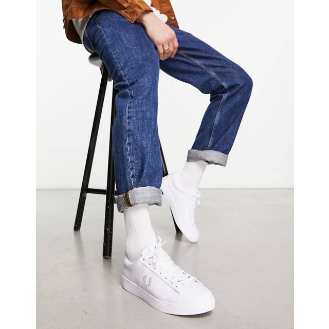 Fred Perry Spencer Leather Herr, White