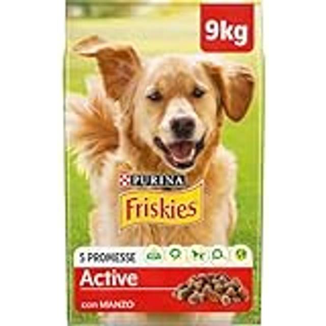 PURINA FRISKIES Active hundkroketter för vuxna hundar med nötkött 9 kg