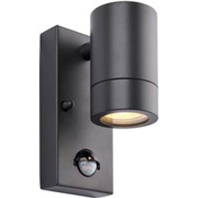 Saxby Lighting - Saxby Palin pir Outdoor Down Wall Lamp Anthracite Grey IP44