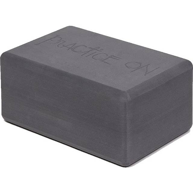 "Manduka Yoga Recycled Foam Block - Yoga Prop and Accessory  Comfortable Edges  Lightweight  Firm  Non Slip Recycled Foam  Thunder Grey  9"""""