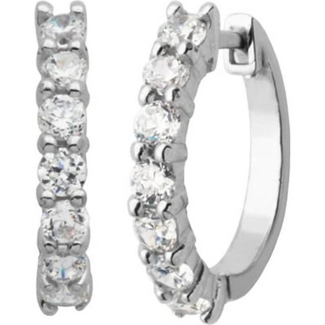 Amazon Essentials Sterling Silver Hinged Huggie Hoop Earrings