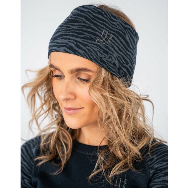 Johaug Elevate Wool Headband W Pannband Black, OZ (OZ)