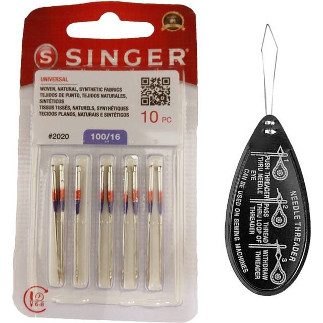Singer Universal 2020 Sewing Machine Needles Packet of 10, Size 100/16