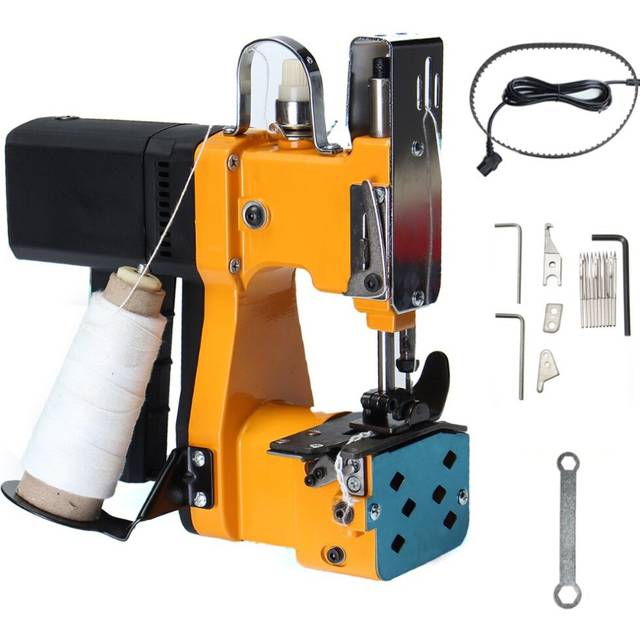 Sewing Machine Electric Overlock Sealer Portable Automatic Wrapping Machine Industry Bag Stitch Woven Fabric for Sewing GK9-890