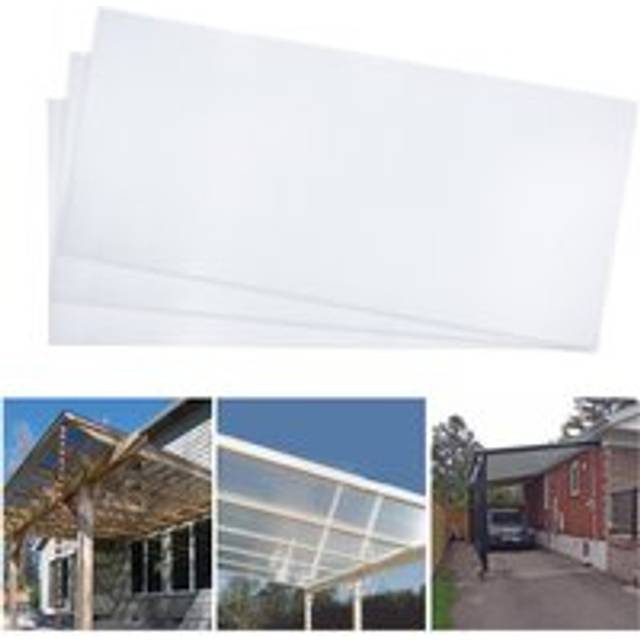 BIRCHTREE 4MM Polycarbonate Sheet 14PCS Greenhouse Panels Solid Glazing Clear