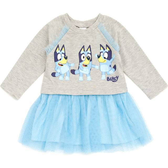 Bluey Toddler Girls French Terry Dress 2T Blue