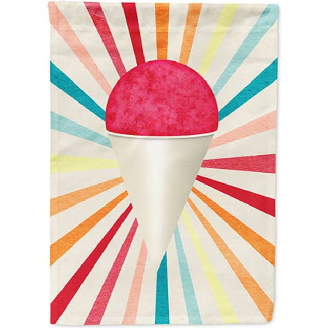 Caroline's Treasures SB3103CHF Cherry Snowball Snow Cone Flag Canvas  Large  Multicolor