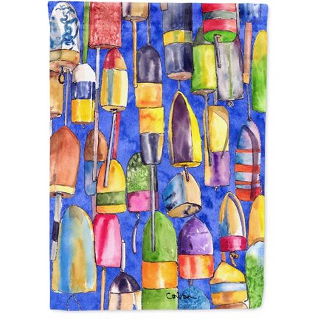 Caroline's Treasures 8723CHF Lobster Bouys Flag Canvas  Large  Multicolor