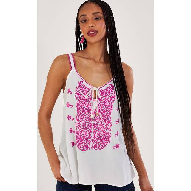 Monsoon Embroidered Cami - Denim