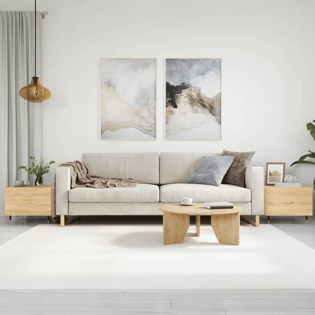 vidaXL Coffee Tables 2 pcs Sonoma Oak 50x50x40 cm Engineered Wood - Brown