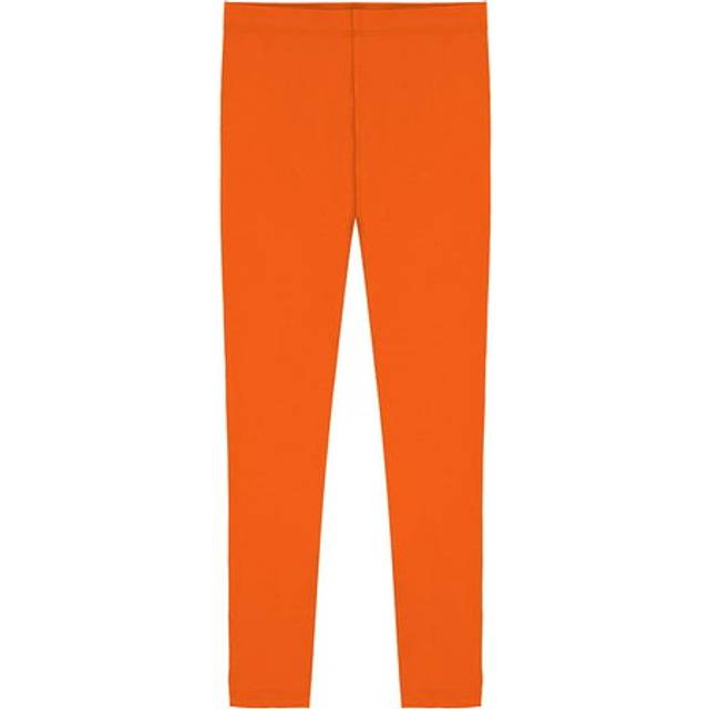 Popular Big Girl's Cotton Ankle Length Leggings - Orange - 16